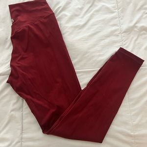 Buffbunny Collection Rosa Leggings - Vineyard Dark Red